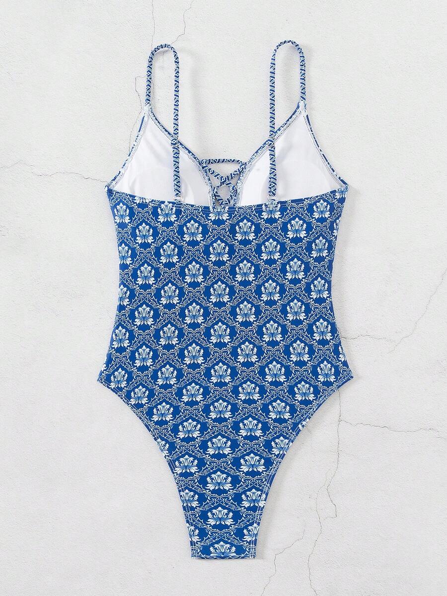 Maiô Floral com Amarração