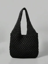 Bolsa de Crochê Natural com Alças Longas