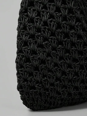 Bolsa de Crochê Natural com Alças Longas