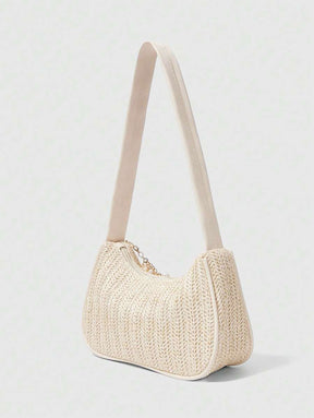 Bolsa de Crochê com Detalhes de Conchas e Pérolas