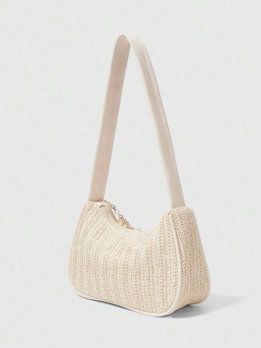 Bolsa de Crochê com Detalhes de Conchas e Pérolas