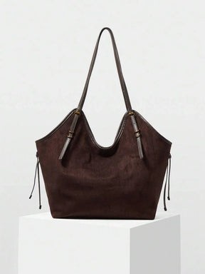 Bolsa de Palha com Alças de Couro e Ajuste Lateral