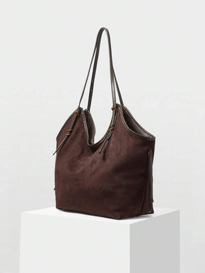 Bolsa de Palha com Alças de Couro e Ajuste Lateral