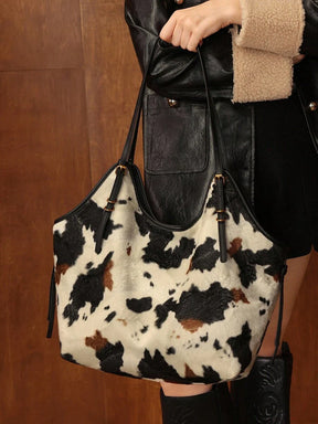 Bolsa de Palha com Alças de Couro e Ajuste Lateral